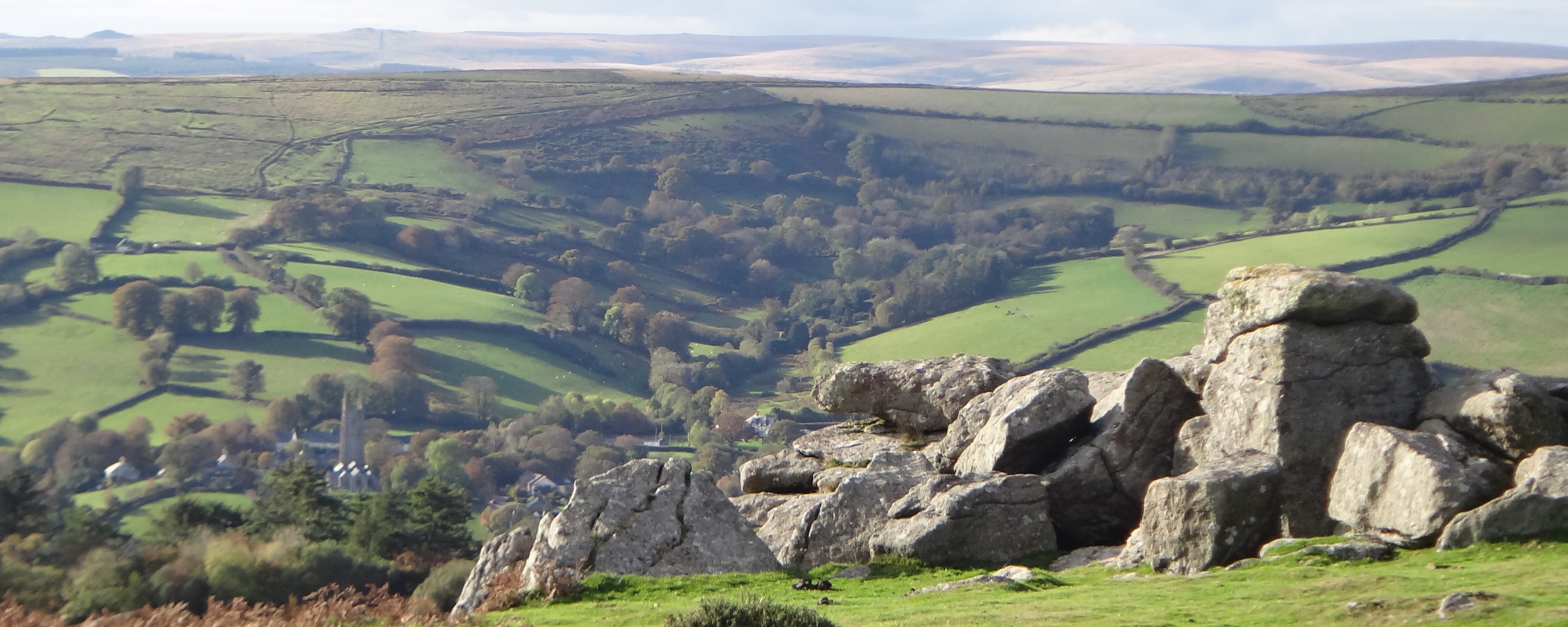Looking North Up Widecombe Valley
